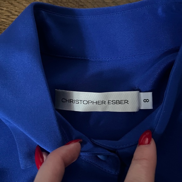 CHRISTOPHER ESBER
Cropped Button-Down Silk Shirt - Picture 4 of 4